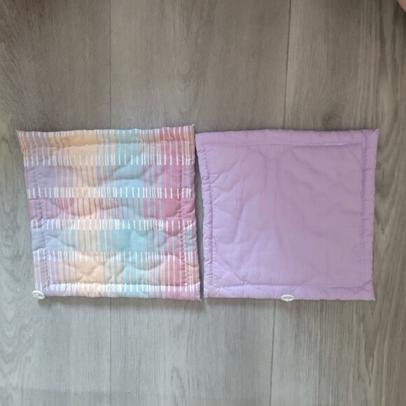 Handmade Quilted Rooster Design Pot Holders Set Of 2 Double-Sided Multicolor Cot - Picture 4 of 7